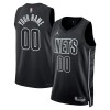 Camiseta Hombre NBA Brooklyn Nets Personalizadas 2022-23 Jordan Statement Edition Negro Swingman